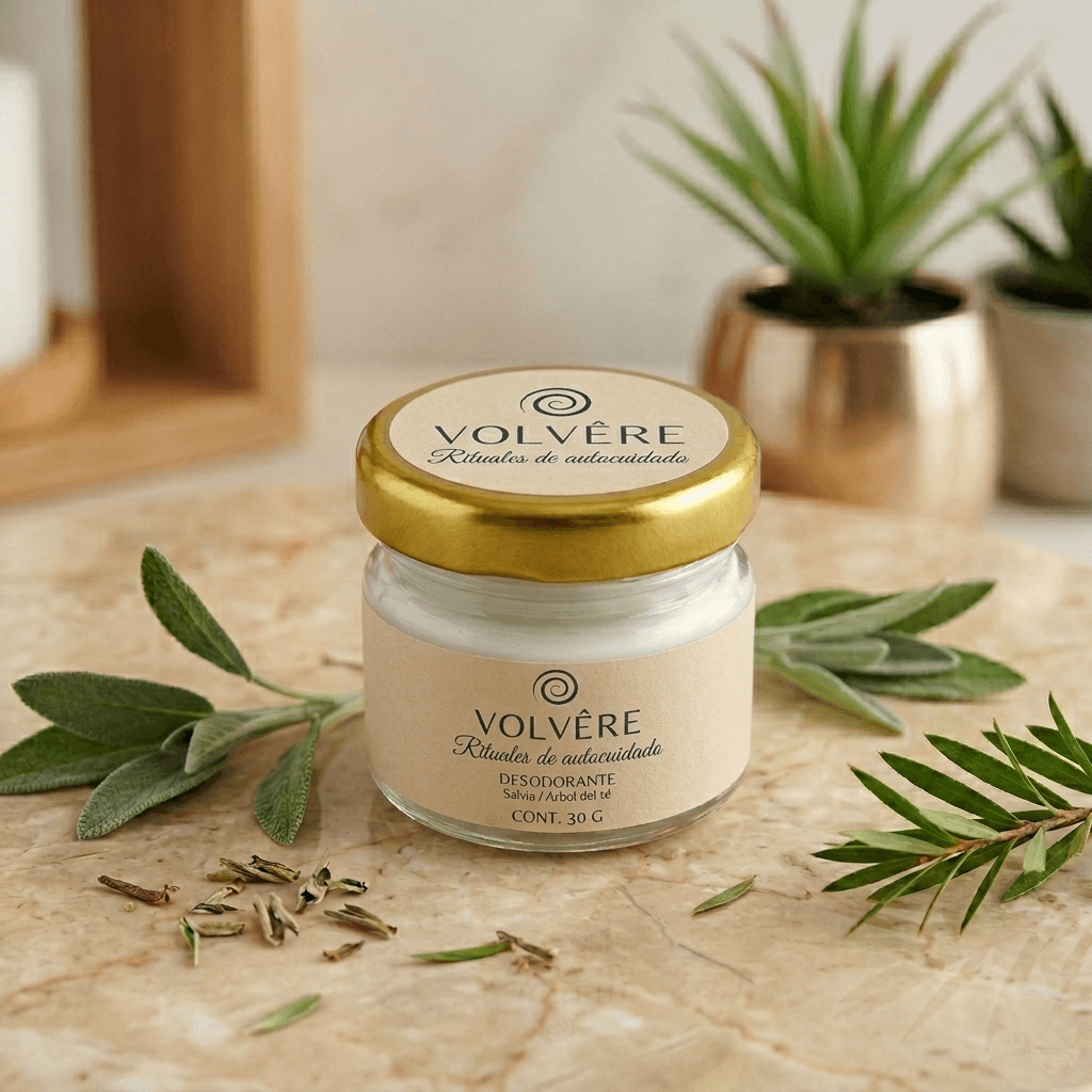 Desodorante natural de árbol de té de Volvêre